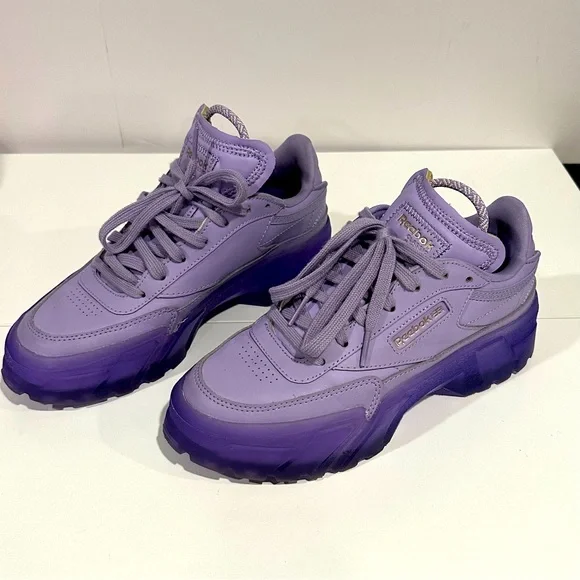 Purple Cardi B Shoes Size 10 Reebok X Cardi B Club C Crisp Purple GX7632  Women's Size 10 Men - Main Image